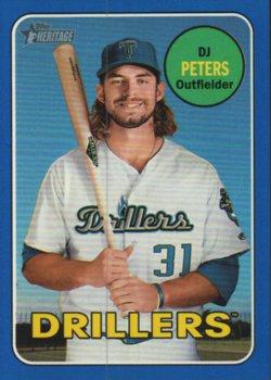 2018 Topps Heritage Minor League - Blue #89 DJ Peters Front