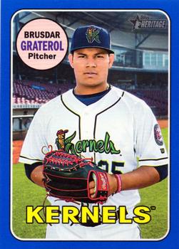 2018 Topps Heritage Minor League - Blue #102 Brusdar Graterol Front