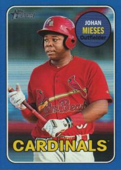 2018 Topps Heritage Minor League - Blue #129 Johan Mieses Front
