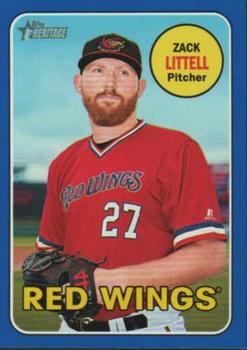 2018 Topps Heritage Minor League - Blue #137 Zack Littell Front