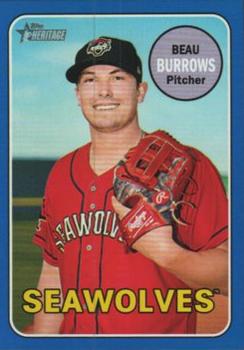 2018 Topps Heritage Minor League - Blue #138 Beau Burrows Front