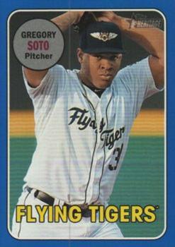2018 Topps Heritage Minor League - Blue #143 Greg Soto Front