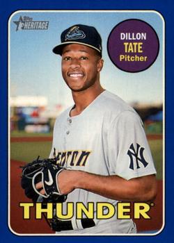 2018 Topps Heritage Minor League - Blue #154 Dillon Tate Front