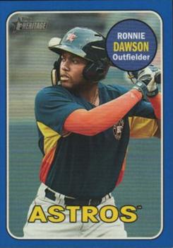 2018 Topps Heritage Minor League - Blue #171 Ronnie Dawson Front