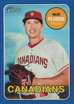 2018 Topps Heritage Minor League - Blue #175 Nate Pearson Front