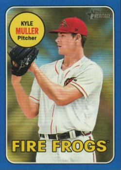 2018 Topps Heritage Minor League - Blue #178 Kyle Muller Front