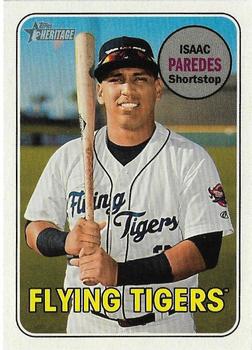 2018 Topps Heritage Minor League - Glossy #73 Isaac Paredes Front