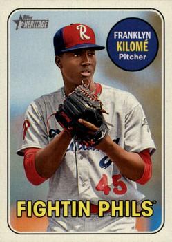 2018 Topps Heritage Minor League - Glossy #104 Franklyn Kilome Front
