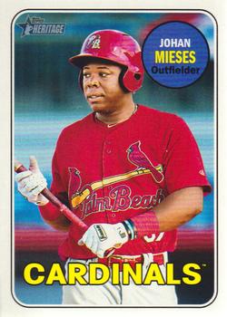 2018 Topps Heritage Minor League - Glossy #129 Johan Mieses Front