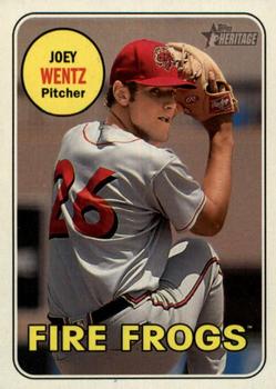 2018 Topps Heritage Minor League - Glossy #163 Joey Wentz Front