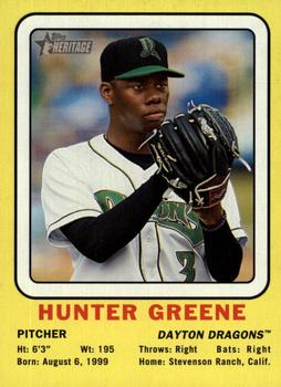 2018 Topps Heritage Minor League - 1969 Collector Cards / Transogram #69CC-HG Hunter Greene Front