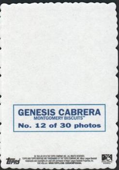 2018 Topps Heritage Minor League - 1969 Deckle Color #12 Genesis Cabrera Back