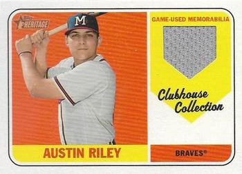 2018 Topps Heritage Minor League - Clubhouse Collection Relics #CCR-AR Austin Riley Front