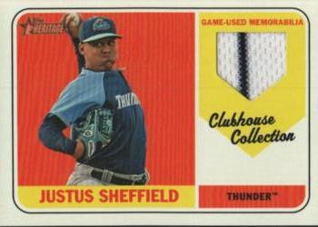 2018 Topps Heritage Minor League - Clubhouse Collection Relics #CCR-JS Justus Sheffield Front