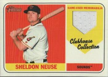 2018 Topps Heritage Minor League - Clubhouse Collection Relics #CCR-SN Sheldon Neuse Front