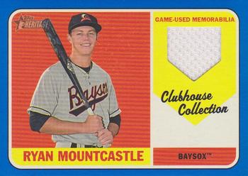 2018 Topps Heritage Minor League - Clubhouse Collection Relics Blue #CCR-RM Ryan Mountcastle Front