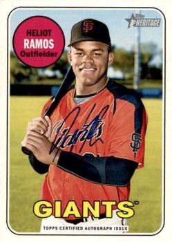 2018 Topps Heritage Minor League - Real One Autographs #ROA-HR Heliot Ramos Front