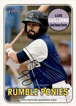 2018 Topps Heritage Minor League - Real One Autographs #ROA-LG Luis Guillorme Front