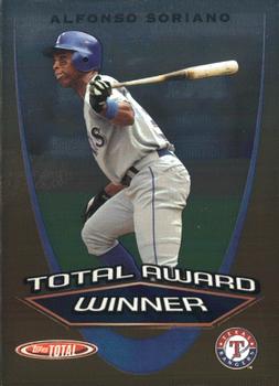 2005 Topps Total - Total Award Winner #AW12 Alfonso Soriano Front