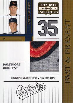 2005 Donruss Prime Patches - Past and Present Team Logo Patch #PP-18 Mike Mussina Front