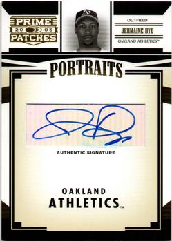 2005 Donruss Prime Patches - Portraits Autograph #P-39 Jermaine Dye Front