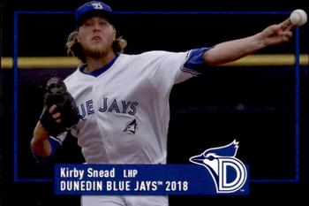 2018 Grandstand Dunedin Blue Jays #NNO Kirby Snead Front