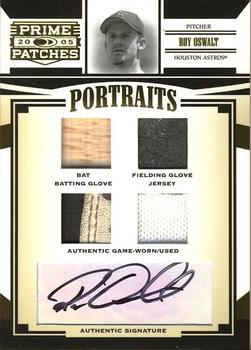 2005 Donruss Prime Patches - Portraits Autograph Quad Swatch #P-9 Roy Oswalt Front
