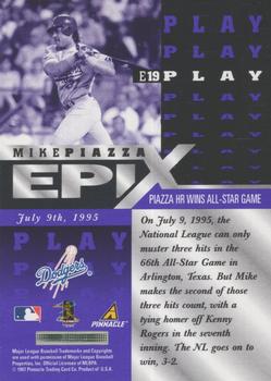 1998 Pinnacle - Epix Purple #E19 Mike Piazza Back