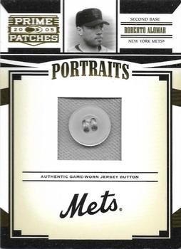 2005 Donruss Prime Patches - Portraits Button #P-4 Roberto Alomar Front