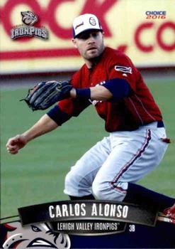 2016 Choice Lehigh Valley IronPigs #6 Carlos Alonso Front
