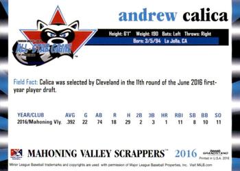 2016 Grandstand NY-Penn League All-Star Game North/South #NNO Andrew Calica Back