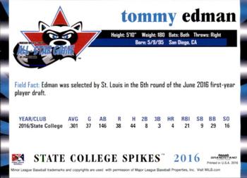 2016 Grandstand NY-Penn League All-Star Game North/South #NNO Tommy Edman Back