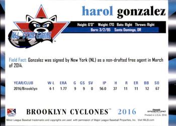 2016 Grandstand NY-Penn League All-Star Game North/South #NNO Harol Gonzalez Back
