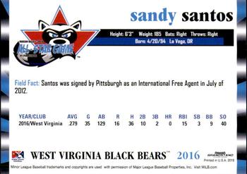 2016 Grandstand NY-Penn League All-Star Game North/South #NNO Sandy Santos Back