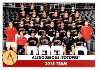2015 Choice Albuquerque Isotopes #1 Team Photo Front