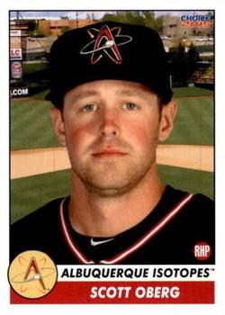 2015 Choice Albuquerque Isotopes #26 Scott Oberg Front