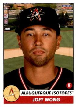 2015 Choice Albuquerque Isotopes #34 Joey Wong Front