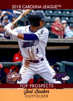 2018 Choice Carolina League Top Prospects #25 Joel Booker Front