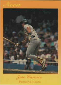 1990 Star Nova #63 Jose Canseco Front