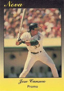 1990 Star Nova - Promos #NNO Jose Canseco Front