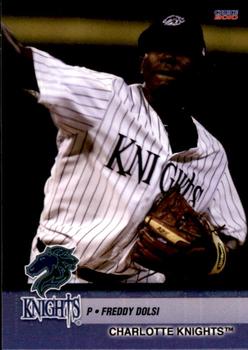 2010 Choice Charlotte Knights #6 Freddy Dolsi Front