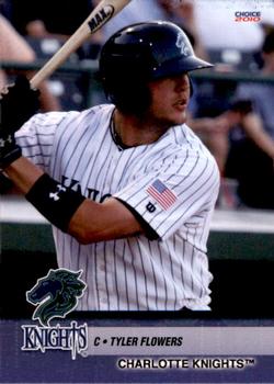 2010 Choice Charlotte Knights #7 Tyler Flowers Front