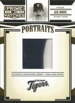 2005 Donruss Prime Patches - Portraits Team Logo Patch #P-54 Jack Morris Front