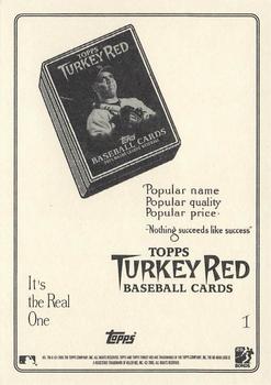 2005 Topps Turkey Red #1 Barry Bonds Back