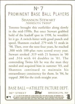2005 Topps Turkey Red #7 Shannon Stewart Back