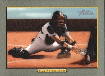 2005 Topps Turkey Red #45 Play At the Plate / Javy Lopez Front