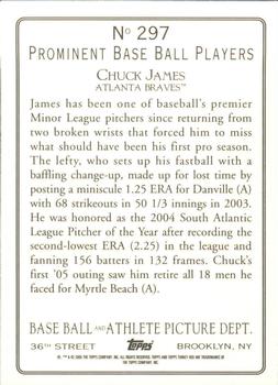 2005 Topps Turkey Red #297 Chuck James Back