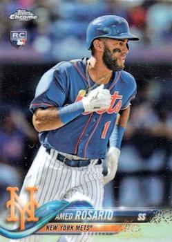 2018 Topps - Factory Set Bonus: Chrome Rookie Variations #63 Amed Rosario Front