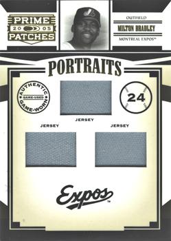 2005 Donruss Prime Patches - Portraits Triple Swatch #P-61 Milton Bradley Front