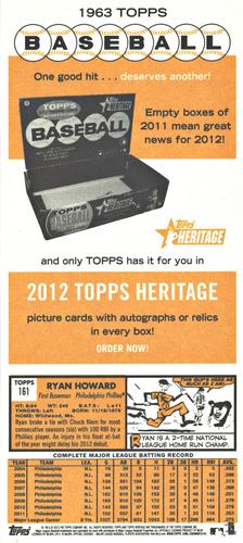 2012 Topps Heritage - 1963 Topps Bazooka Ad Panel #NNO Ian Desmond / Jesus Guzman / Vladimir Guerrero Back